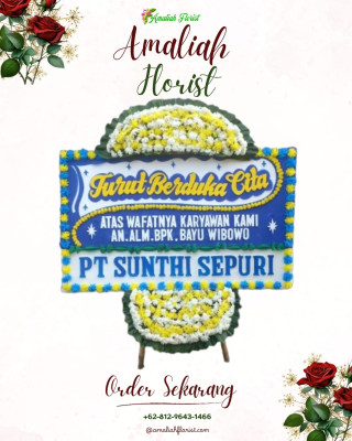 Papan Bunga Duka di Pekapuran Laut